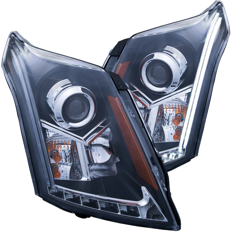 ANZO 2010-2015 Cadillac Srx Projector Headlights w/ Plank Style Design - 111308