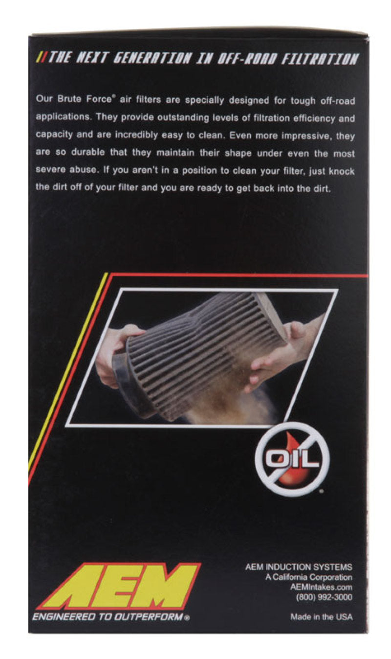 AEM 3.5 in x 9 in Dryflow Conical Air Filter - 21-2049BF