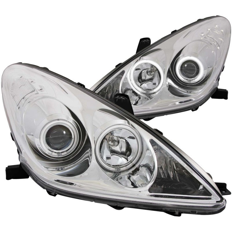 ANZO 2002-2003 Lexus Es300 Projector Headlights w/ Halo Chrome (CCFL) - 121173