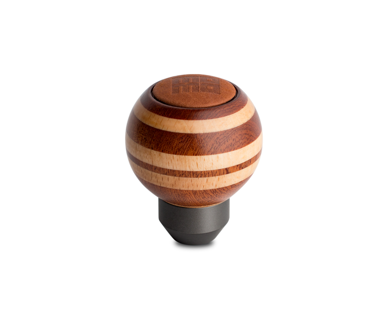 Momo Targa Heritage Shift Knob - Round Wood, Layered Mahogany - TARMAG