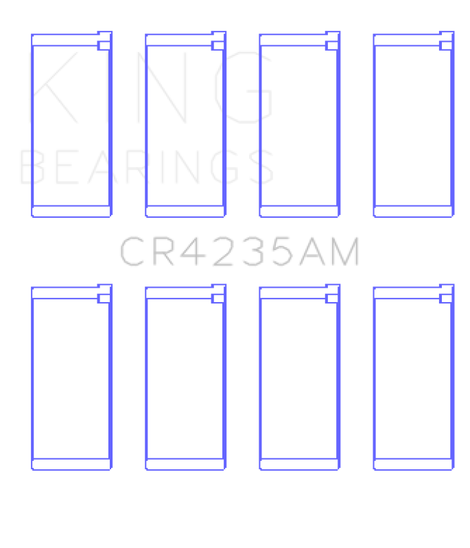 King Hyundai 2.0L G4GC Rod Bearing Set - Size STD - CR4235AM