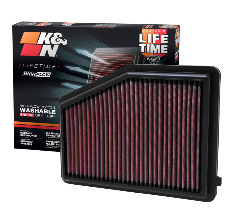 K&N Replacement Air Filter for 12 Honda Civic 1.8L L4 - 33-2468