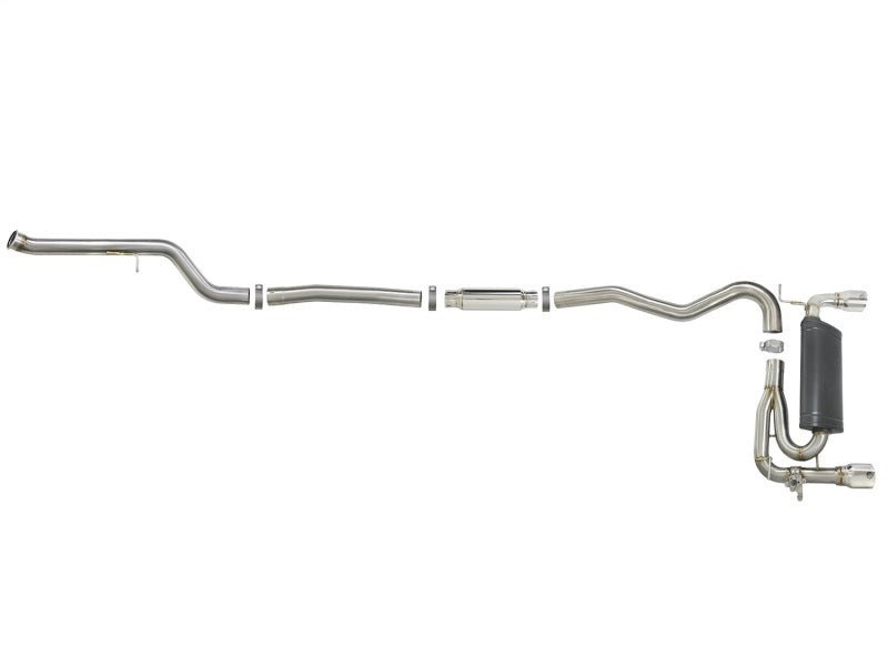 aFe MACH Force-Xp 3in 304 SS Cat-Back Exhaust w/Polished Tips - 49-36340-P