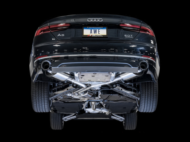 AWE Tuning Audi B9 A5 Touring Edition Exhaust Dual Outlet - 3015-32090