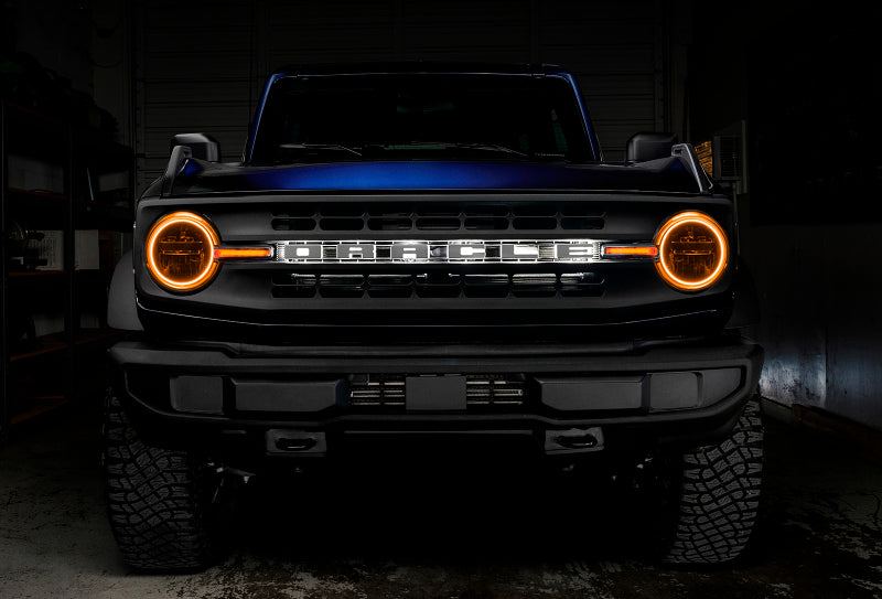 Oracle 21-22 Ford Bronco Headlight Halo Kit w/DRL Bar - - 1471-333