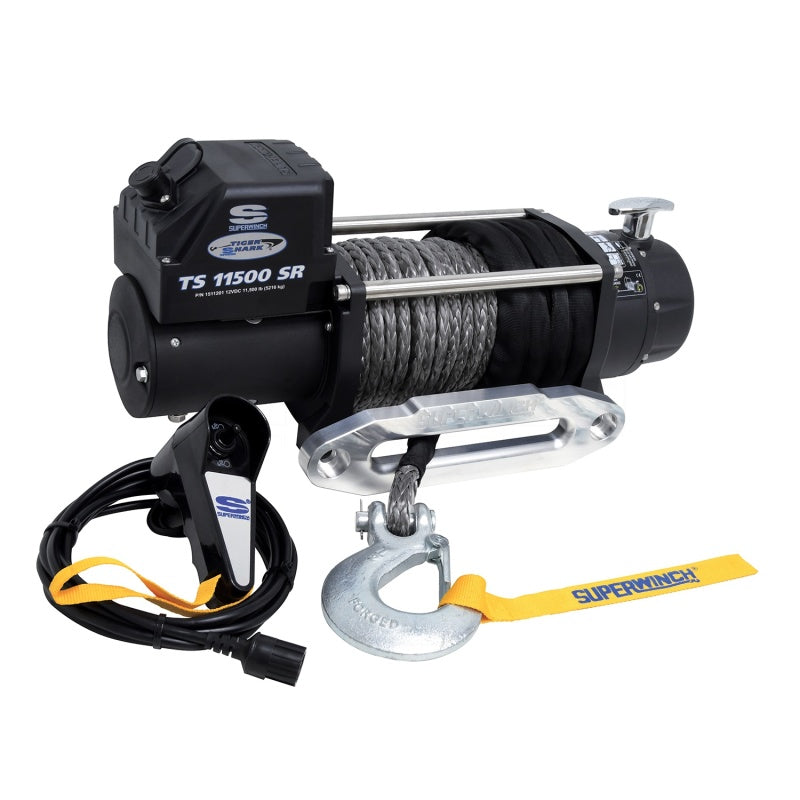 Superwinch 11500 LBS 12V DC 3/8in x 80ft Synthetic Rope - 1511201