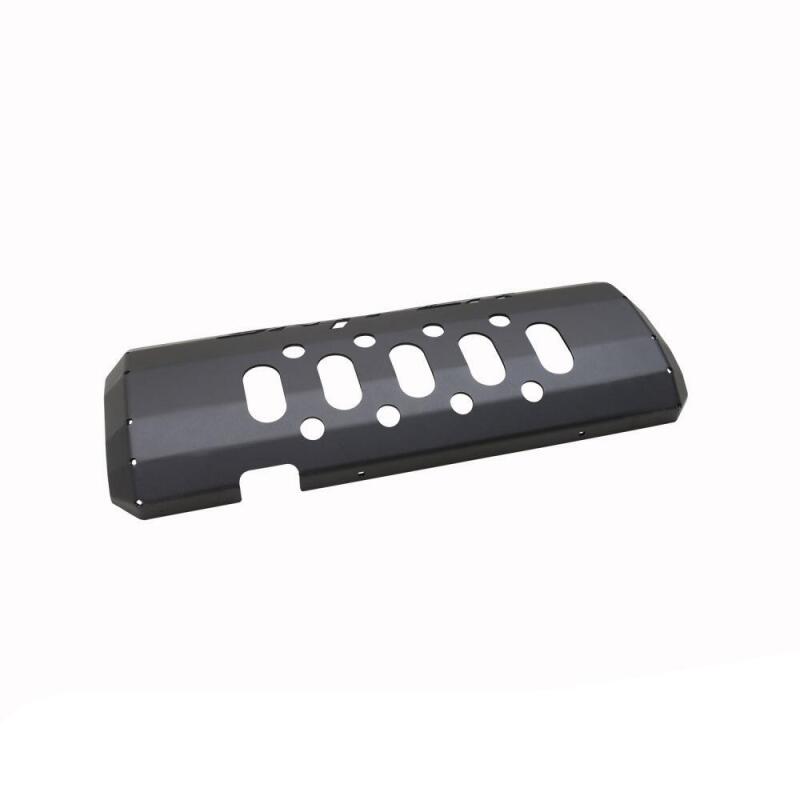 Westin/Snyper 07-17 Jeep Wrangler Muffler Skid Plate - Textured Black - 42-21045