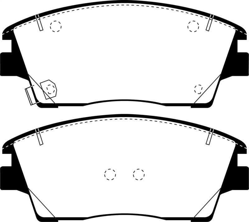EBC Yellowstuff Brake Pad Sets (Fronts Only) - DP43053R