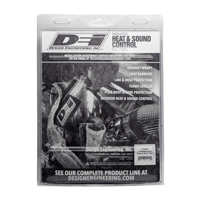 DEI Titanium 3in Knit Exhaust Sleeve - 36in - 10042