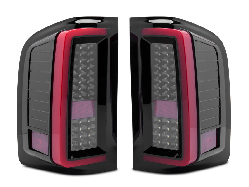 Raxiom 07-13 Chevy Silverado 1500 G2 LED Tail Lights- Black - S112711