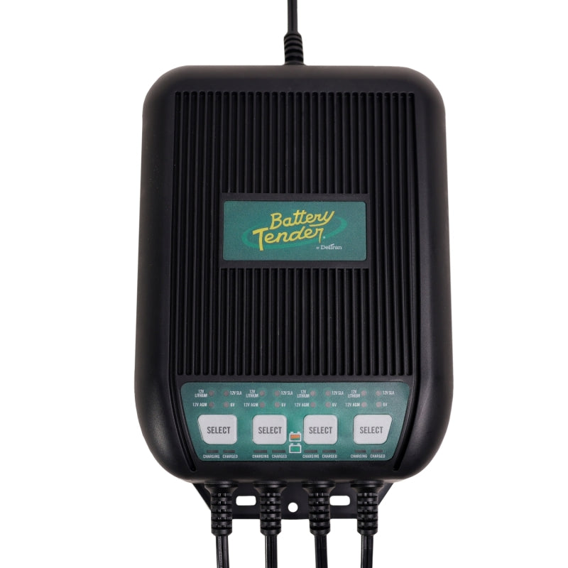 Battery Tender 4 Bank 12A On-Board Marine Battery Charger - 022-1004-DL-WH