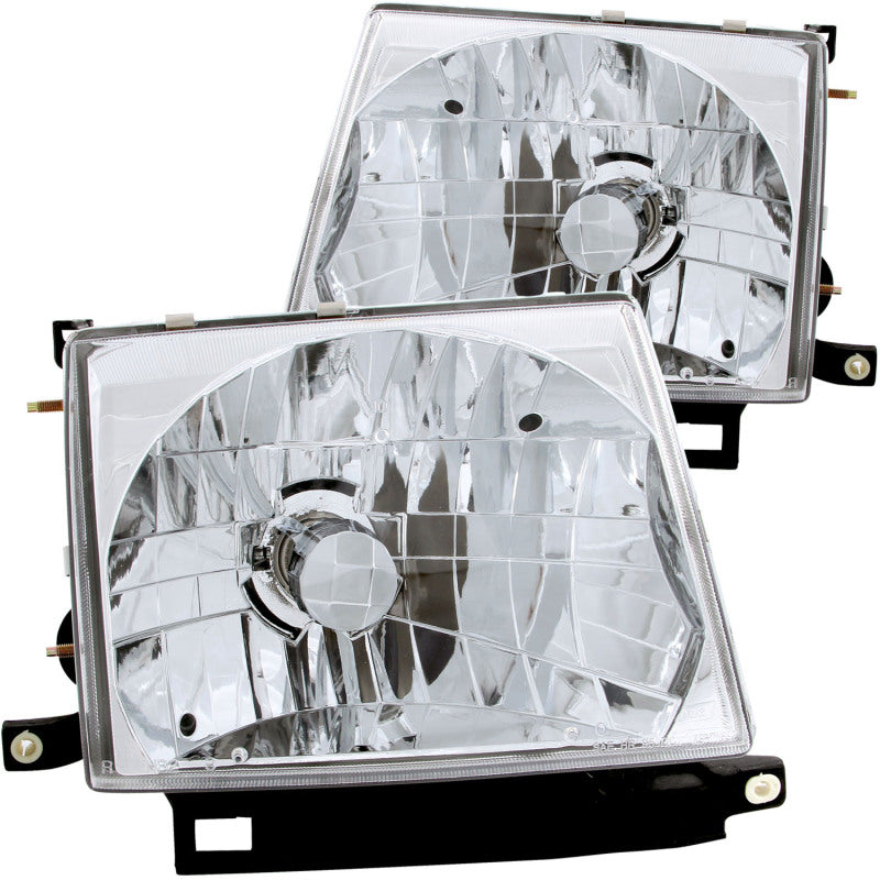 ANZO 1997-2000 Toyota Tacoma Crystal Headlights Chrome - 121132