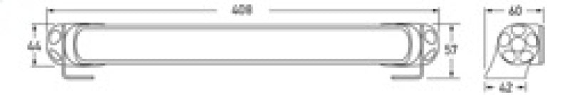 Hella LED Lamp Light Bar 9-34V 350/16in WIDE MV - 958040521