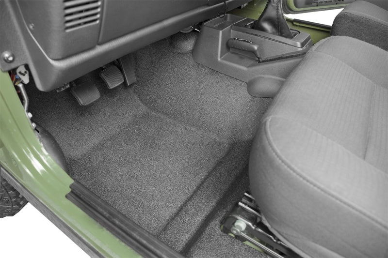 BedRug 97-06 Jeep TJ Front 3pc BedTred Floor Kit w/Center - BTTJ97F