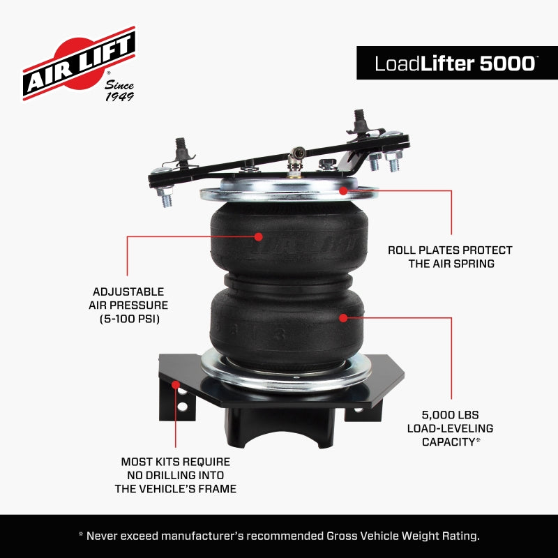 Air Lift Loadlifter 5000 for 2019 Chevrolet Silverado 1500 4WD - 57288