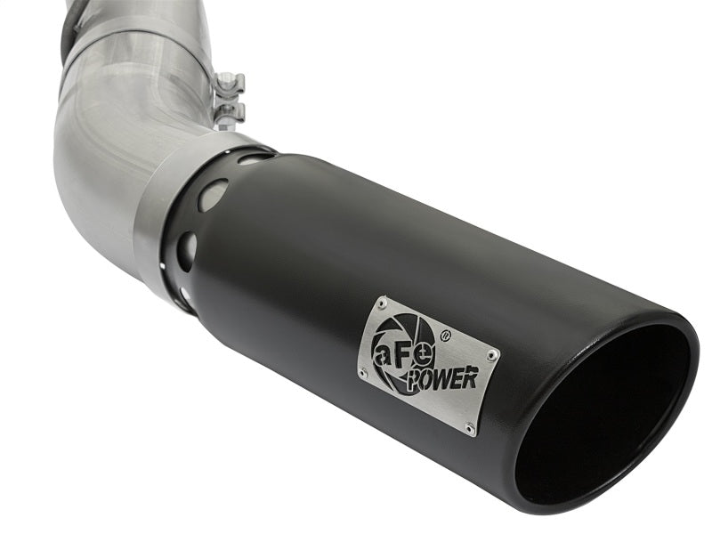 aFe ATLAS 5in DPF-Back Aluminized Steel Exhaust System GM Diesel - 49-04085-B