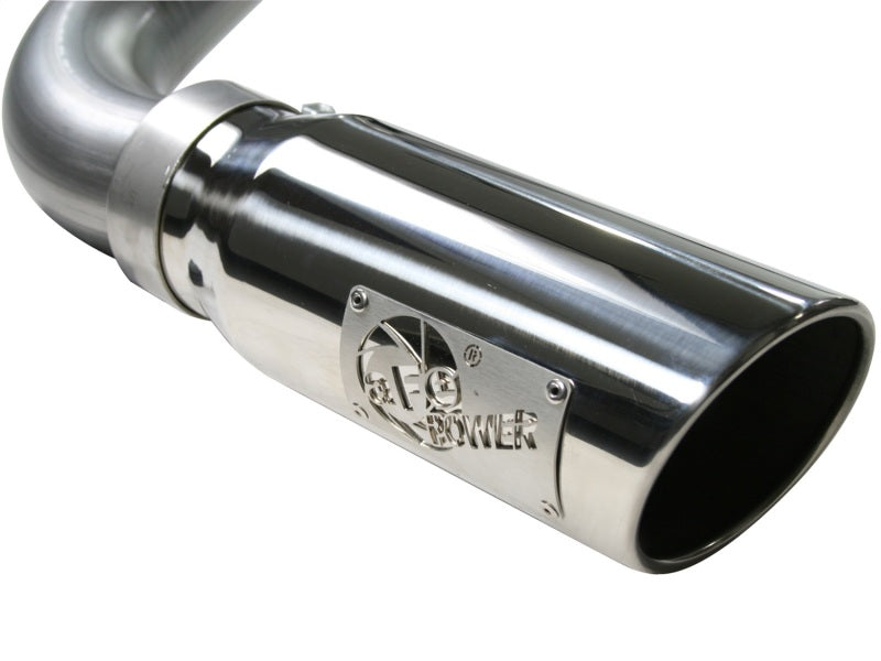 aFe MACHForce XP Exhaust SS-409 Cat-Back w/ 304SS Polished Tip - 49-44013-P