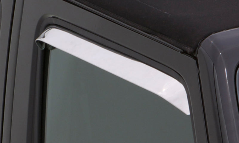 AVS 76-98 Plymouth PB200 Ventshade Window Deflectors 2pc - Stainless - 12030