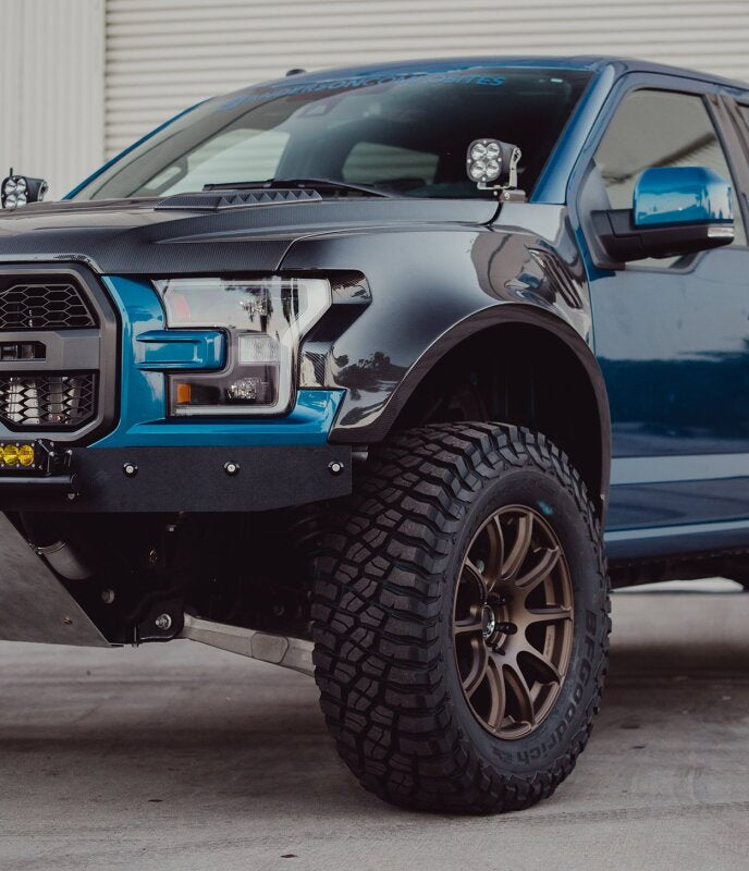 Anderson Composites 17-18 Ford Raptor Type-Wide Carbon Fiber Front Fenders - AC-FF17FDRA-W