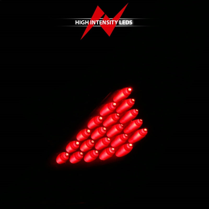 ANZO 2003-2005 Nissan 350Z LED Taillights Black - 321099