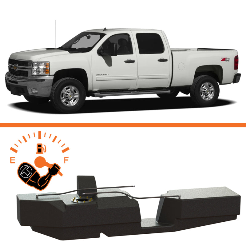 Titan Fuel Tanks 01-10 GM 2500/3500 Duramax Crew Cab Short - 7010201