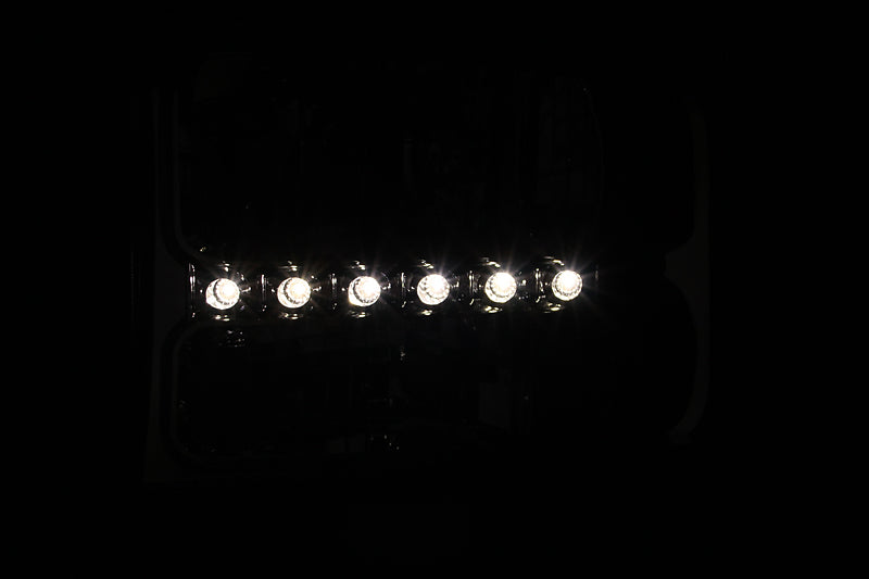 ANZO 2000-2004 Ford Excursion Crystal Headlights Chrome w/ LED 1pc - 111088