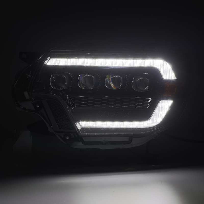 AlphaRex 12-15 Toyota Tacoma NOVA LED Proj Headlights Plank Alpha - 880752