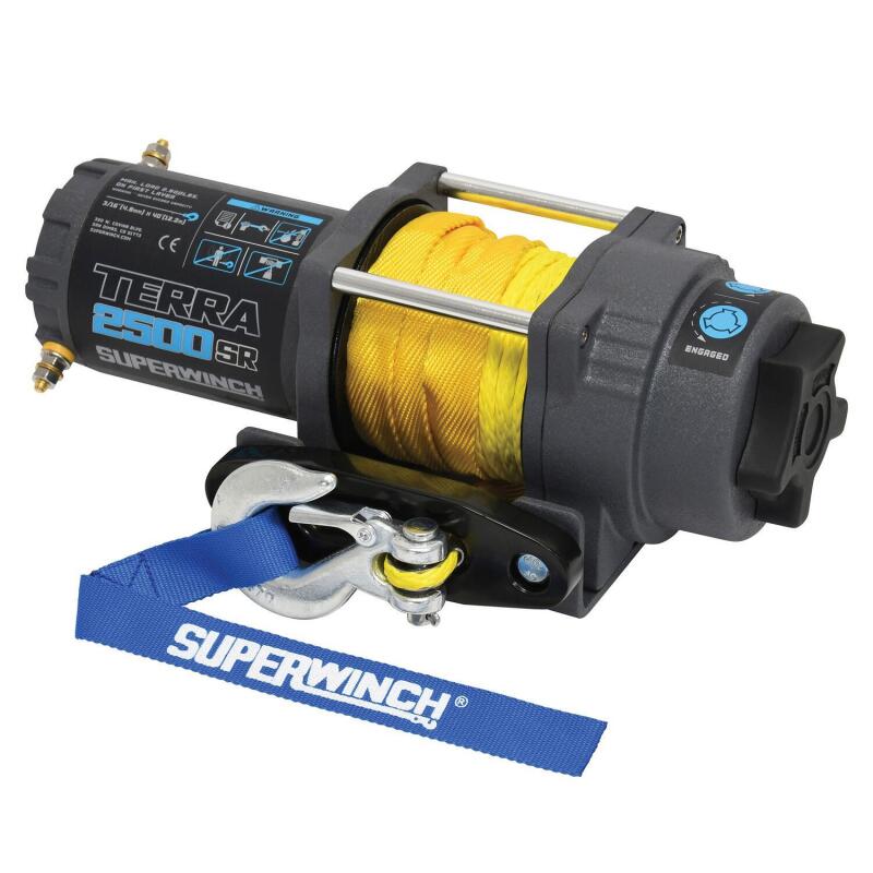 Superwinch 2500 LBS 12V DC 3/16in x 40ft Synthetic Rope - 1125270