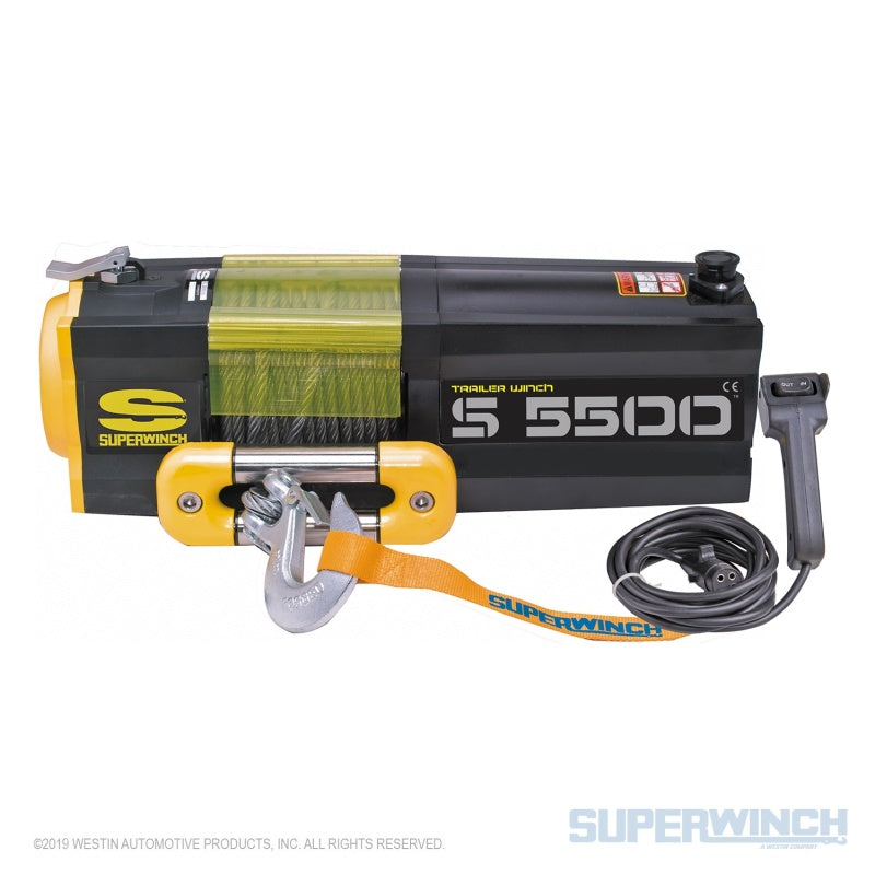 Superwinch 5500 LBS 12V DC 7/32in x 60ft Steel Rope - 1455200