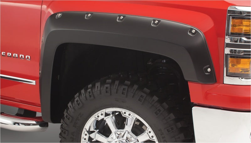 Bushwacker 07-13 Chevy Avalanche Pocket Style Flares 4pc - Black - 40932-02