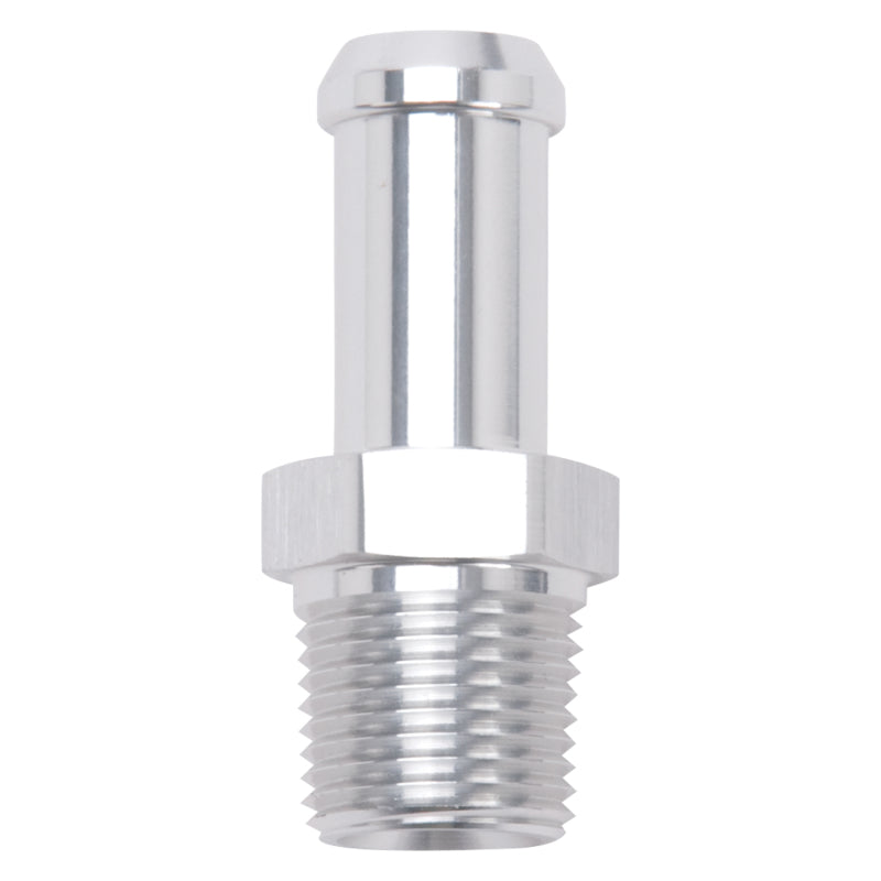 Edelbrock Hose End Straight 3/8In NPT to 1/2In Barb Clear - 8115