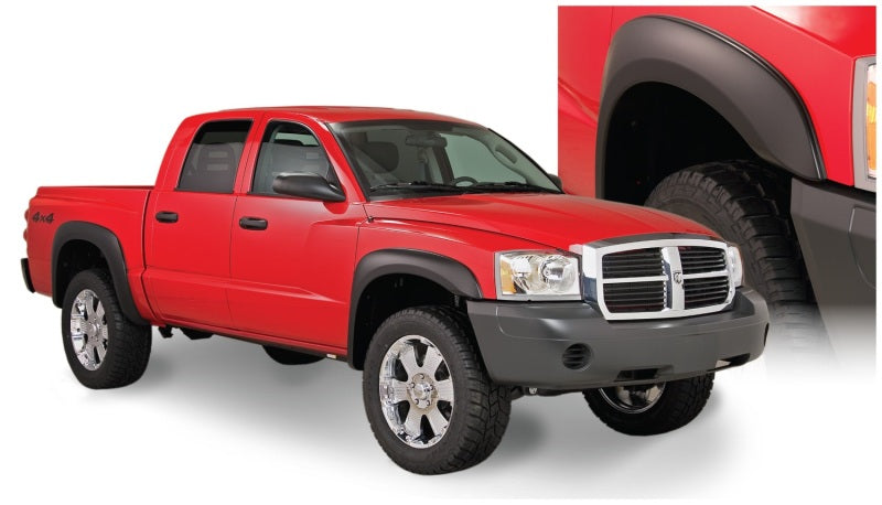 Bushwacker 05-10 Dodge Dakota Crew Cab Fleetside Extend-A-Fender Style Flares - 51908-02