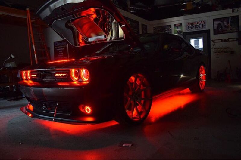 Oracle 15-21 Dodge Challenger Waterproof LED Fog Light Halo Kit - 1236-333