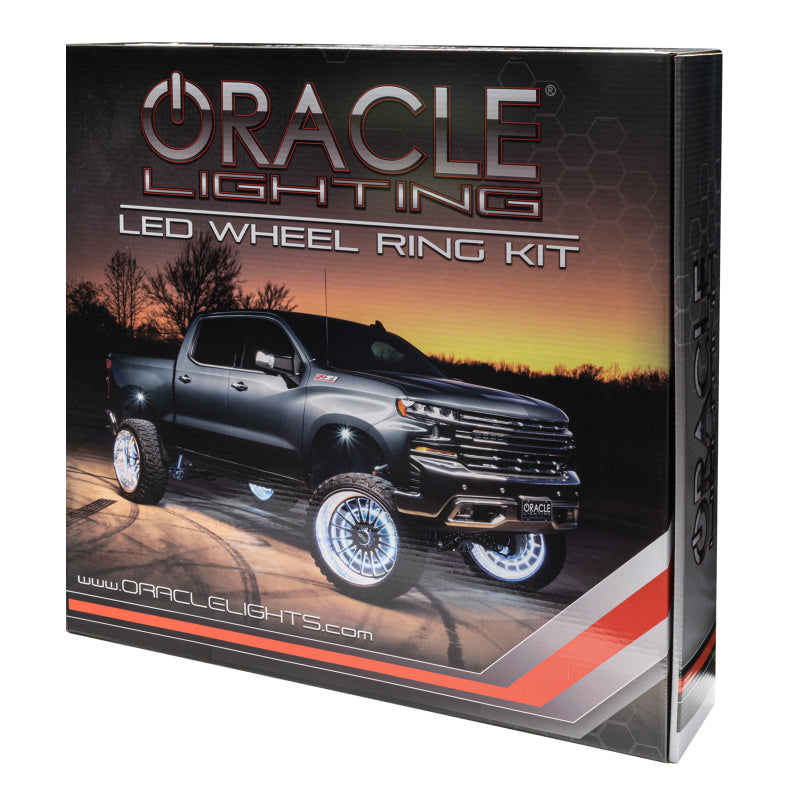 Oracle LED Illuminated Wheel Rings - Double LED - White - 4228-001