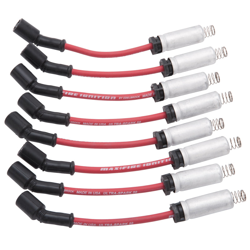 Edelbrock Spark Plug Wire Set Ls Kit w/ Metal Sleeves - 22715