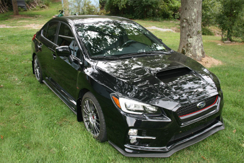 Rally Armor 15-21 Subaru WRX/STI Black UR Mud Flap w/Red - MF32-UR-BLK/RD