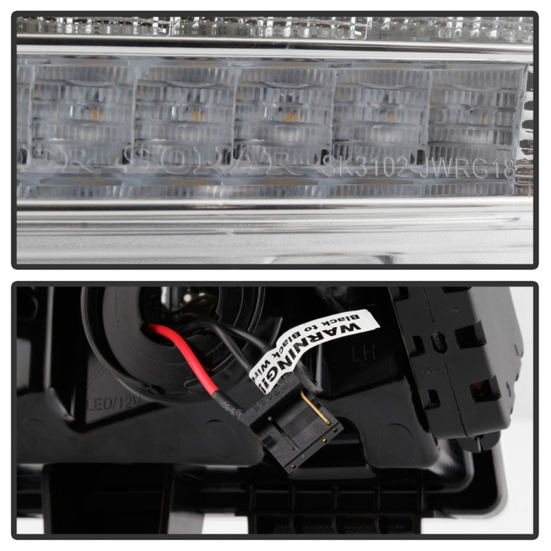 Spyder Jeep Wrangler 2018-2019 (Halogen Model Only) LED Front Bumper - 5086778