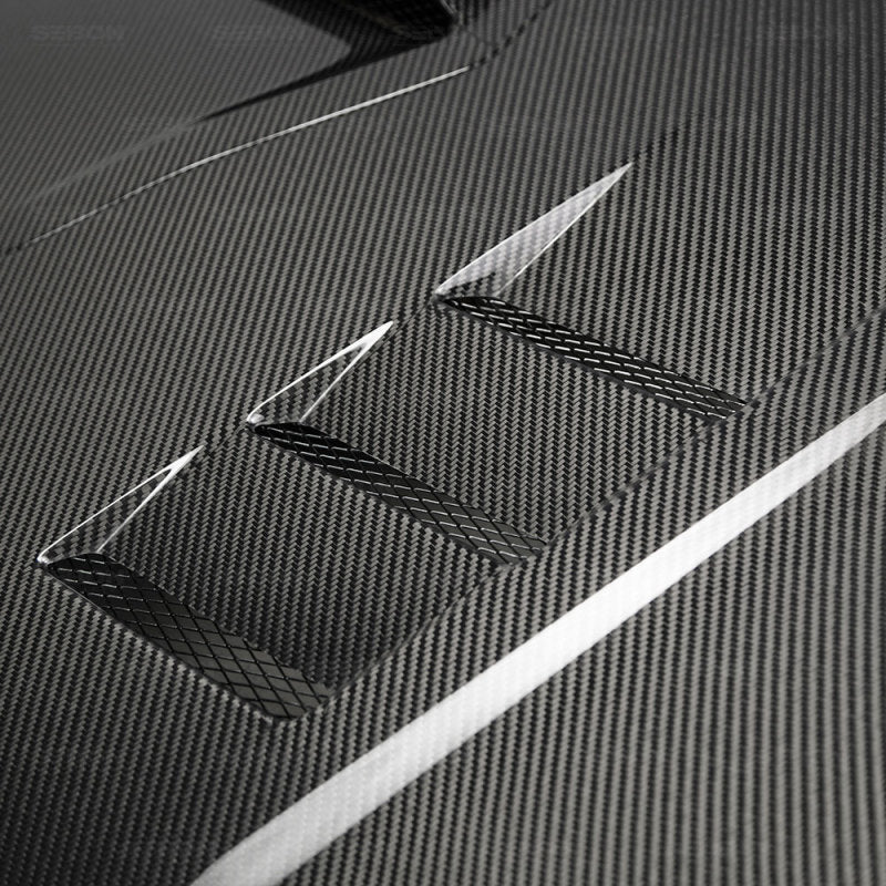 Seibon 17-18 Honda Civic Type-R TS-Style Carbon Fiber Hood - HD17HDCVR-TS