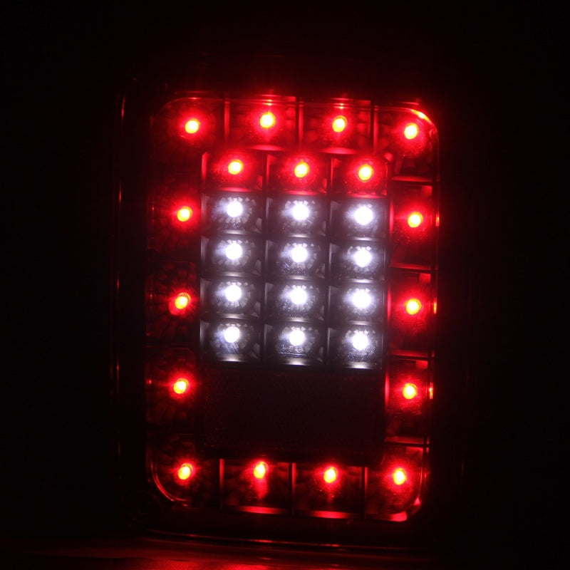 ANZO 2007-2015 Jeep Wrangler LED Taillights Smoke - 311203