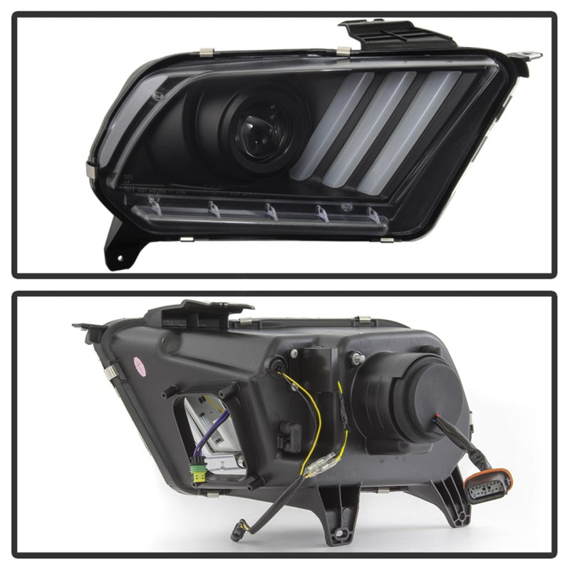 Spyder 13-14 Ford Mustang (HID Only) Projector Headlights w/Turn Signals - 5085559