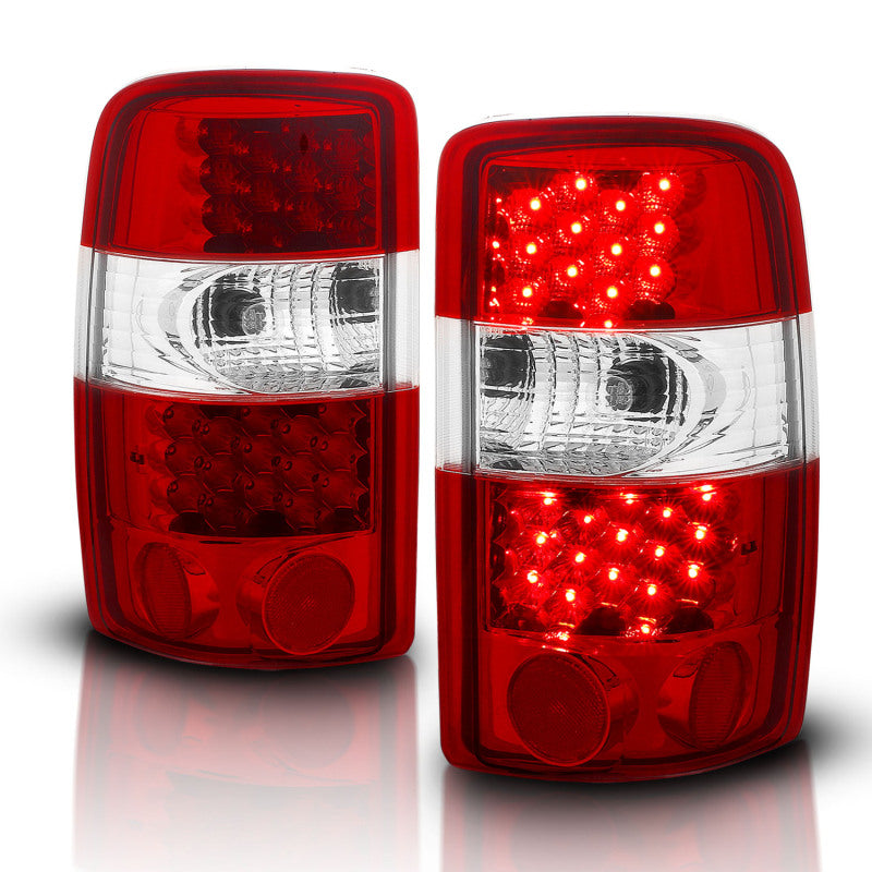 ANZO 2000-2006 Chevrolet Suburban LED Taillights Red/Clear - 311001