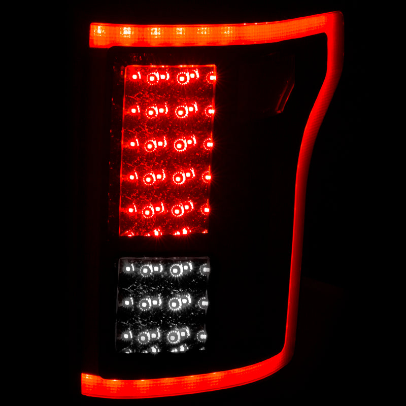 ANZO 2015-2016 Ford F-150 LED Taillights Red/Clear - 311262