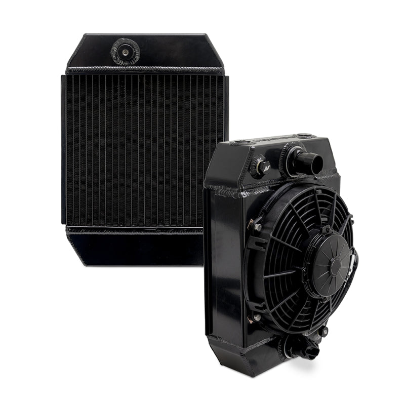 Mishimoto Universal Drag Race Performance Aluminum Radiator - Black - MMRAD-UNI-DRGBK