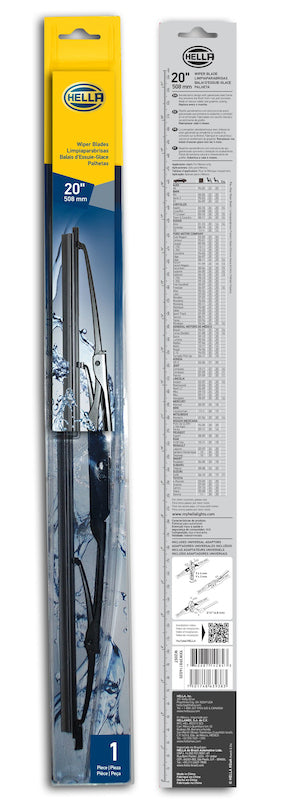 Hella Standard Wiper Blade 20in - Single - 9XW398114020