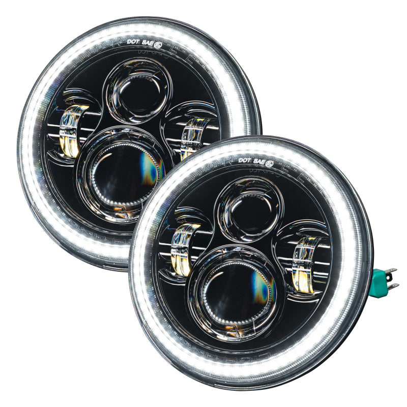 Oracle 07-18 Jeep Wrangler JK Switchback LED Halo Headlights - - 5769-123