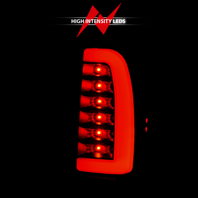ANZO 1995-2000 Toyota Tacoma LED Taillights Black Housing Smoke Lens - 311354