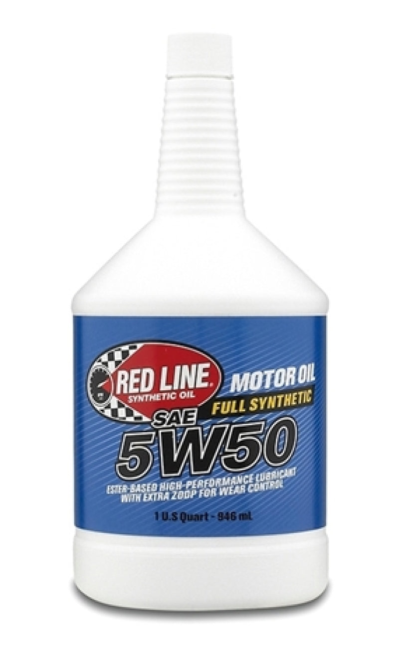 Red Line 5W50 Motor Oil - Quart - 11604 - 12/pkg