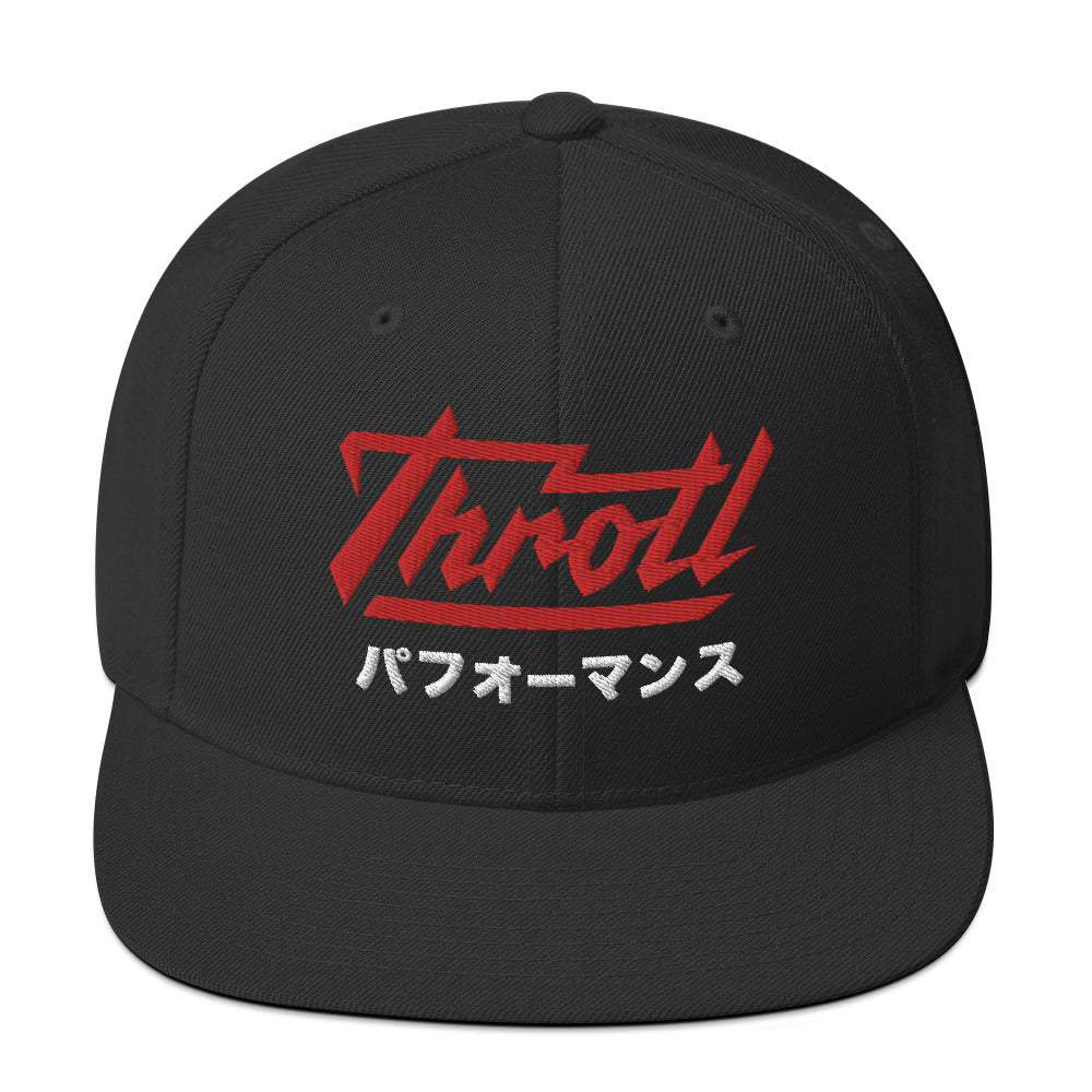 throtl Black JDM Parts Supply Snapback Hat
