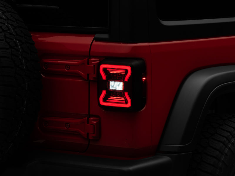 Raxiom 18-22 Jeep Wrangler JL LED Tail Lights- Black Housing - J132754-JL