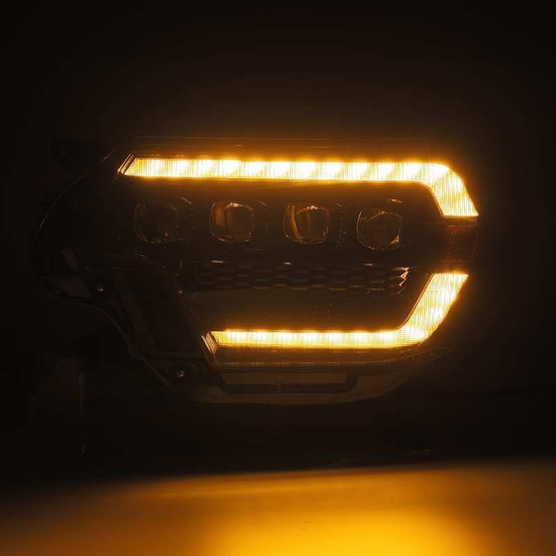 AlphaRex 12-15 Toyota Tacoma NOVA LED Proj Headlights Plank Alpha - 880752